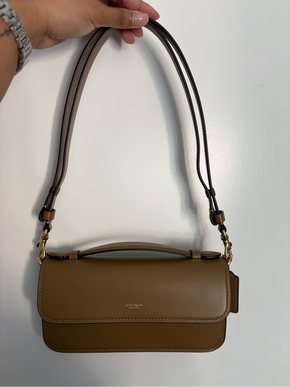 Coach Elora Top Handle in Muted Olive